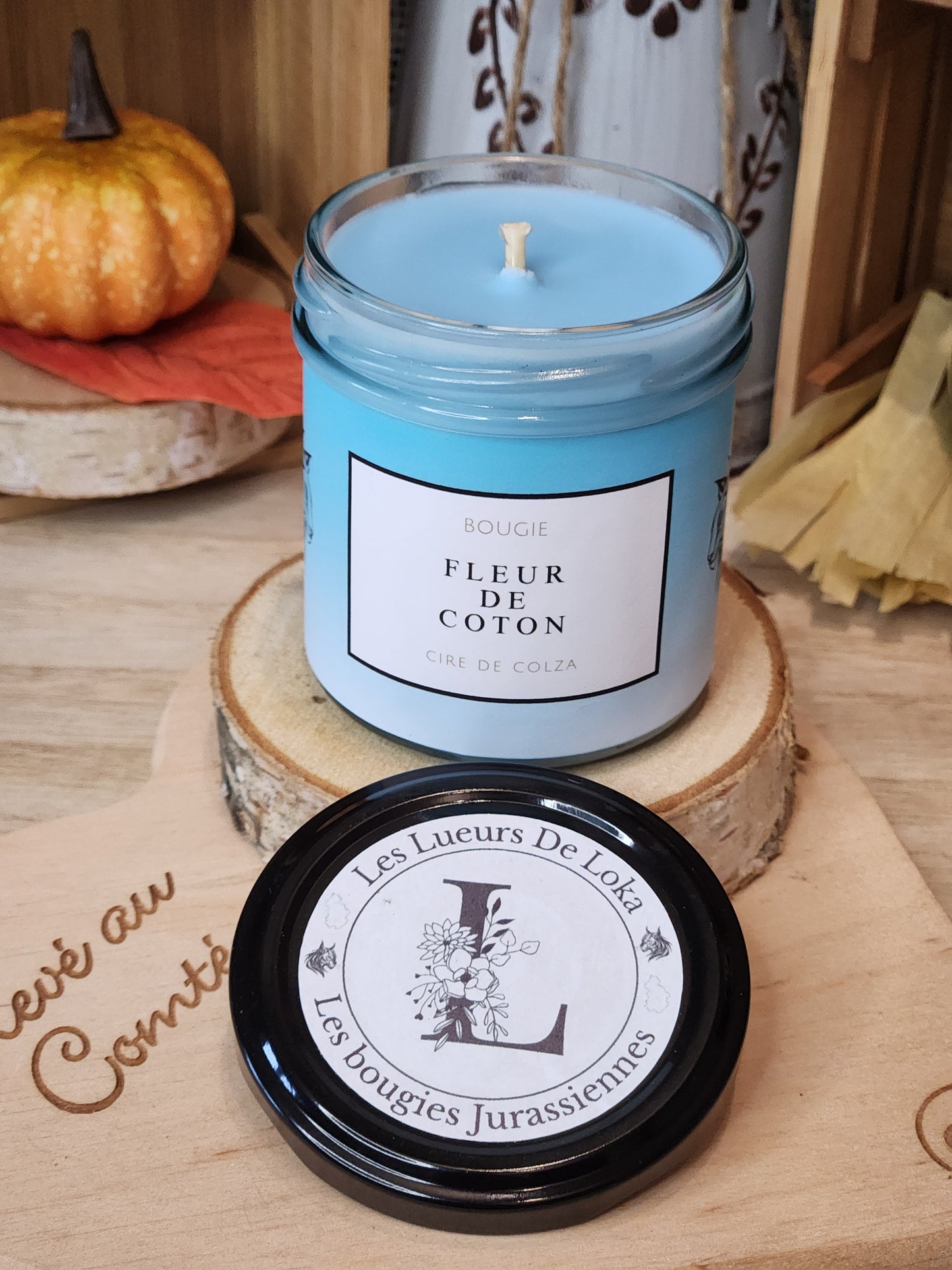 Bougie fleur de coton