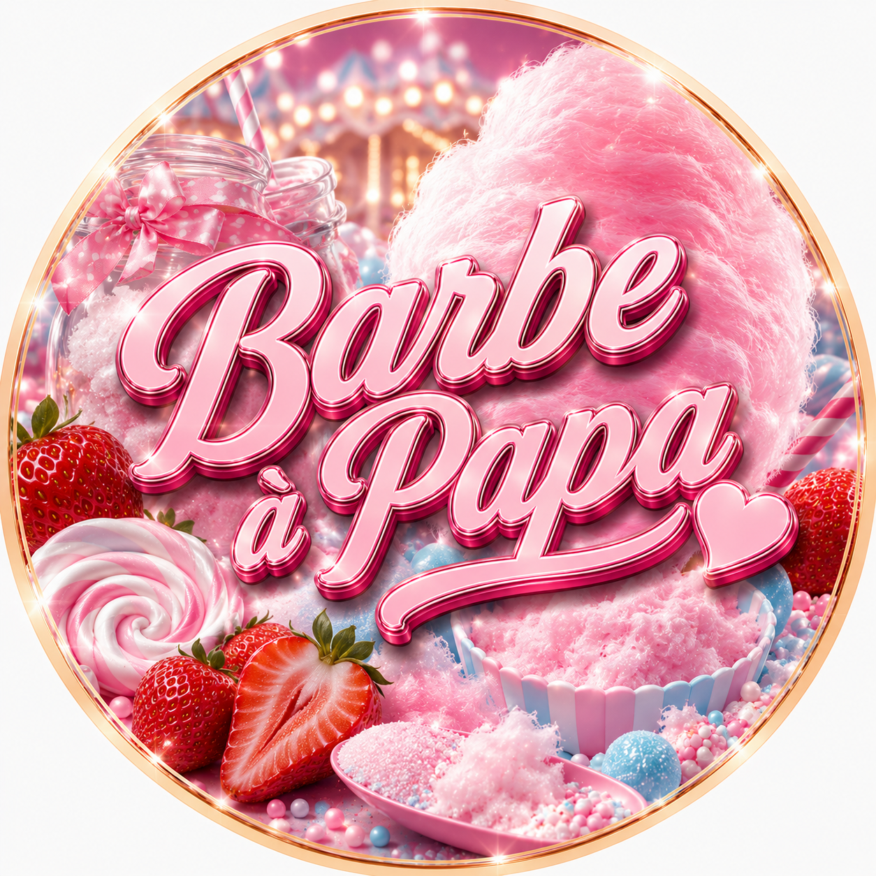 fondant Barbe à papa