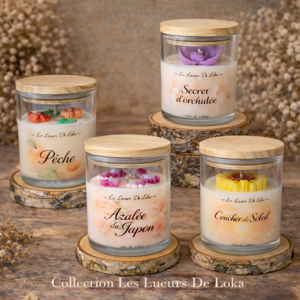 Bougies pot en verre