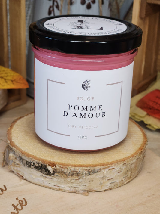 Bougie pomme d'amour