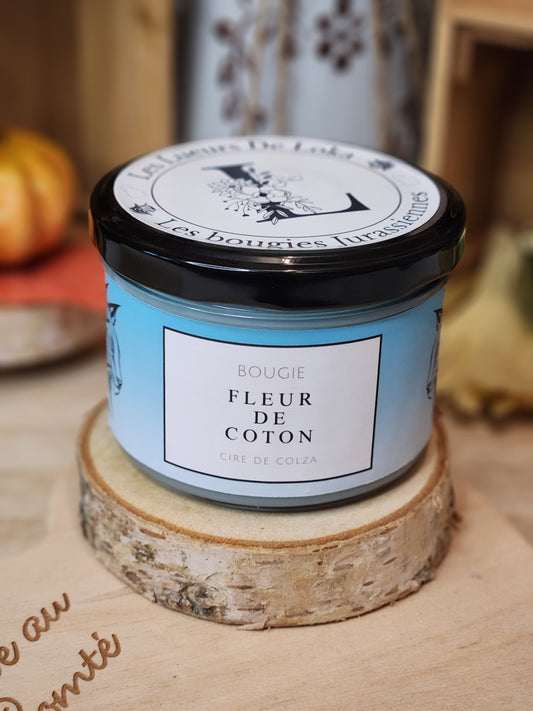 Bougie fleur de coton