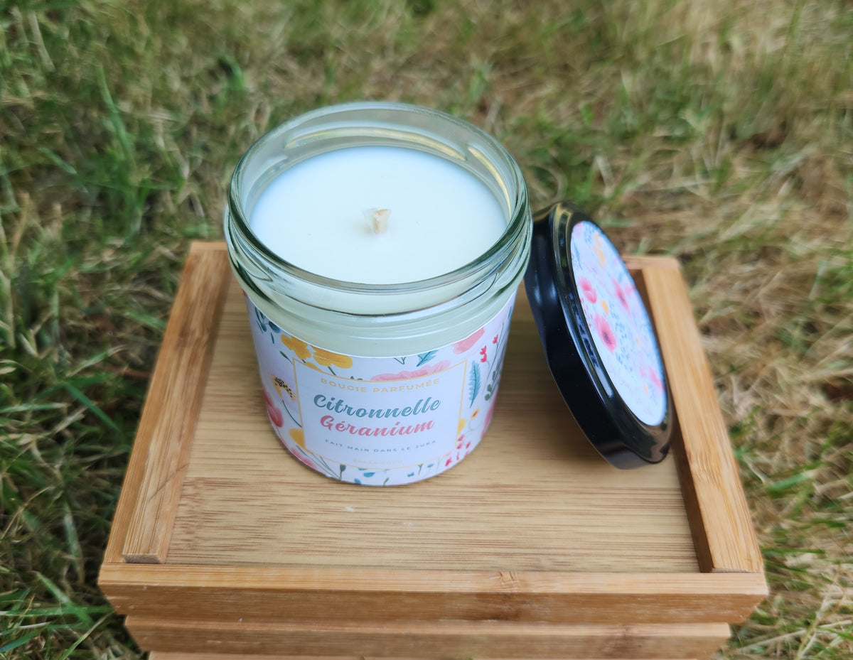 Bougie Citronnelle géranium
