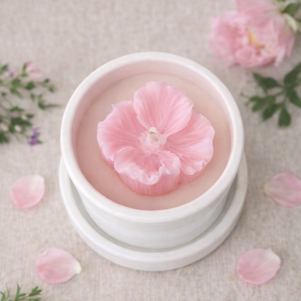 Bougie Rose sauvage