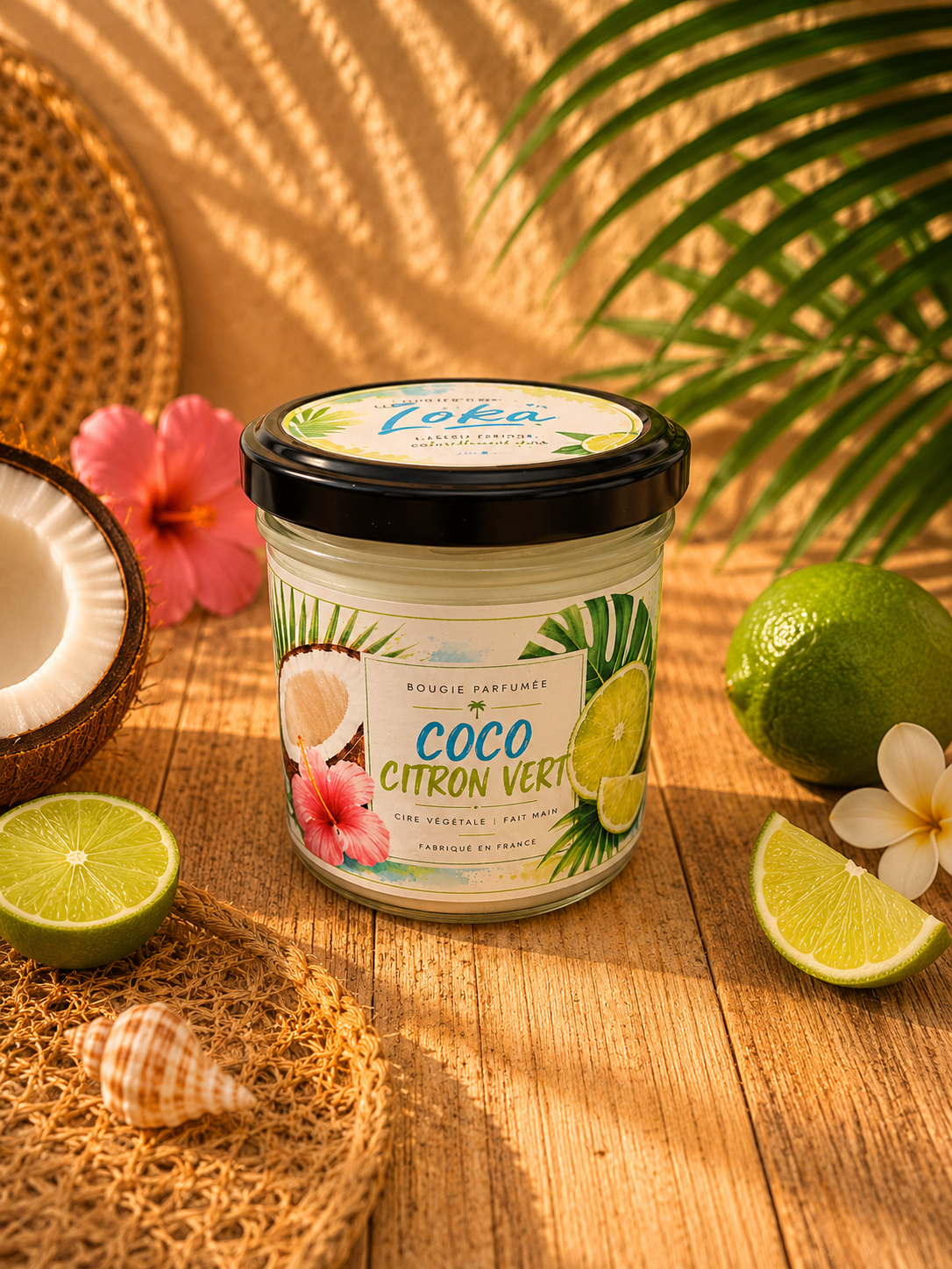 Bougie Coco citron vert