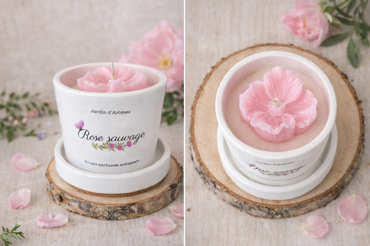 Bougie Rose sauvage
